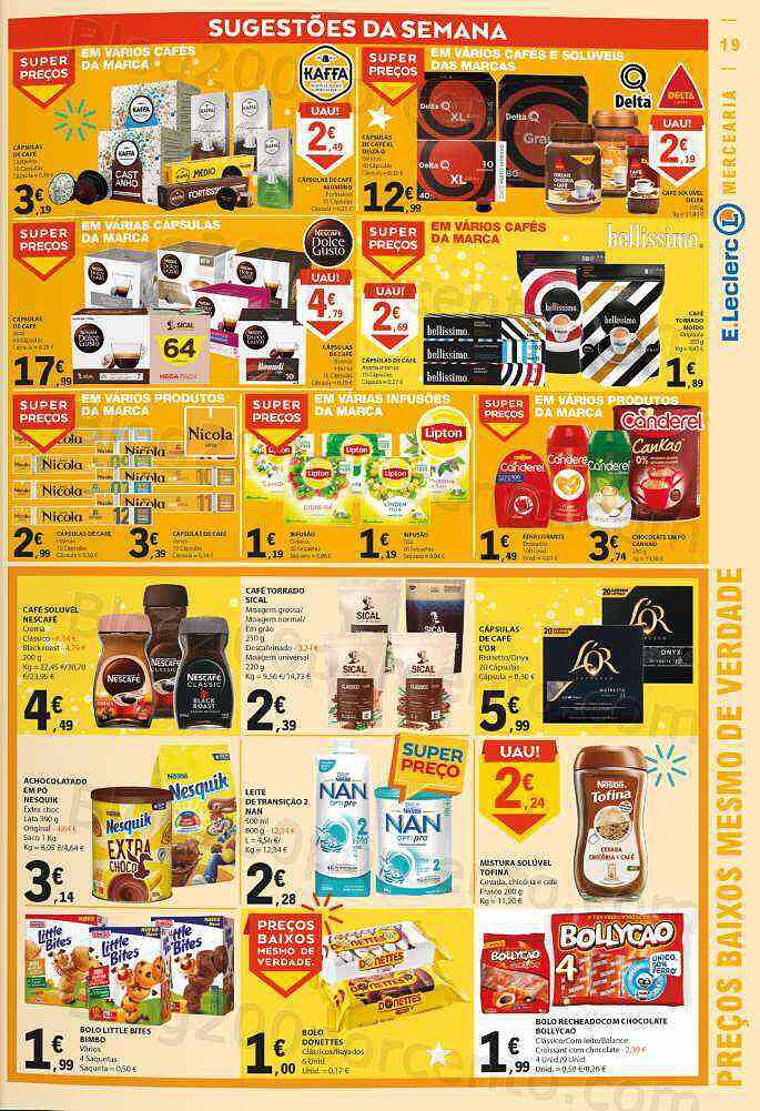 Antevisão Folheto E-LECLERC Promoções de 3 a 9 novembro