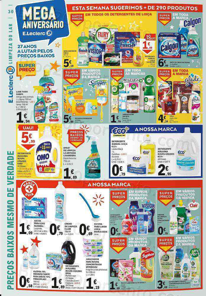 Antevisão Folheto E-LECLERC Promoções de 3 a 9 novembro