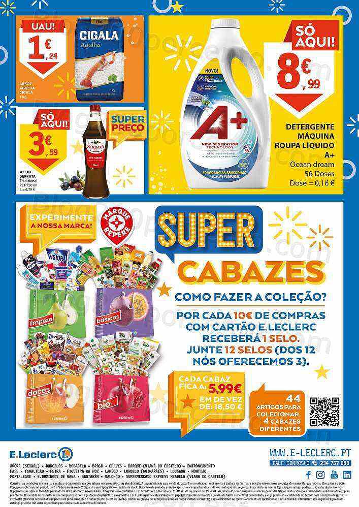 Antevisão Folheto E-LECLERC Promoções de 3 a 9 novembro