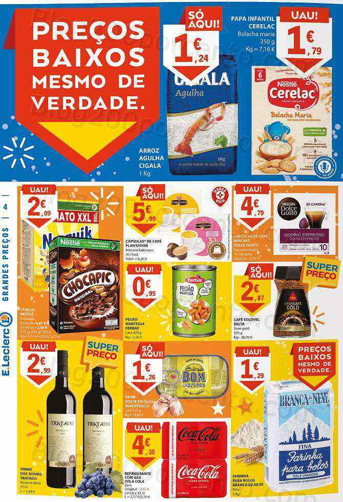 Antevisão Folheto E-LECLERC Promoções de 3 a 9 novembro