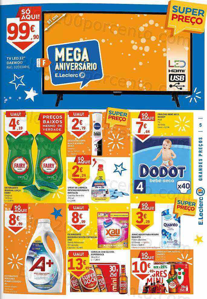 Antevisão Folheto E-LECLERC Promoções de 3 a 9 novembro