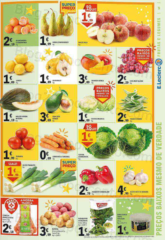 Antevisão Folheto E-LECLERC Promoções de 3 a 9 novembro