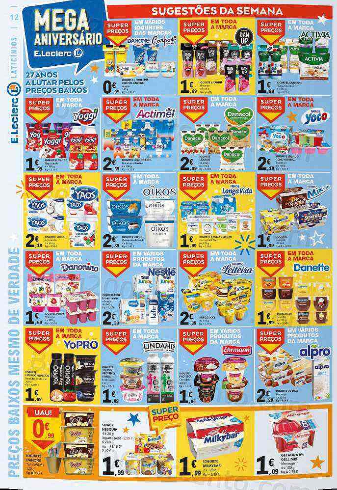 Antevisão Folheto E-LECLERC Aniversário Promoções de 27 outubro a 2 novembro