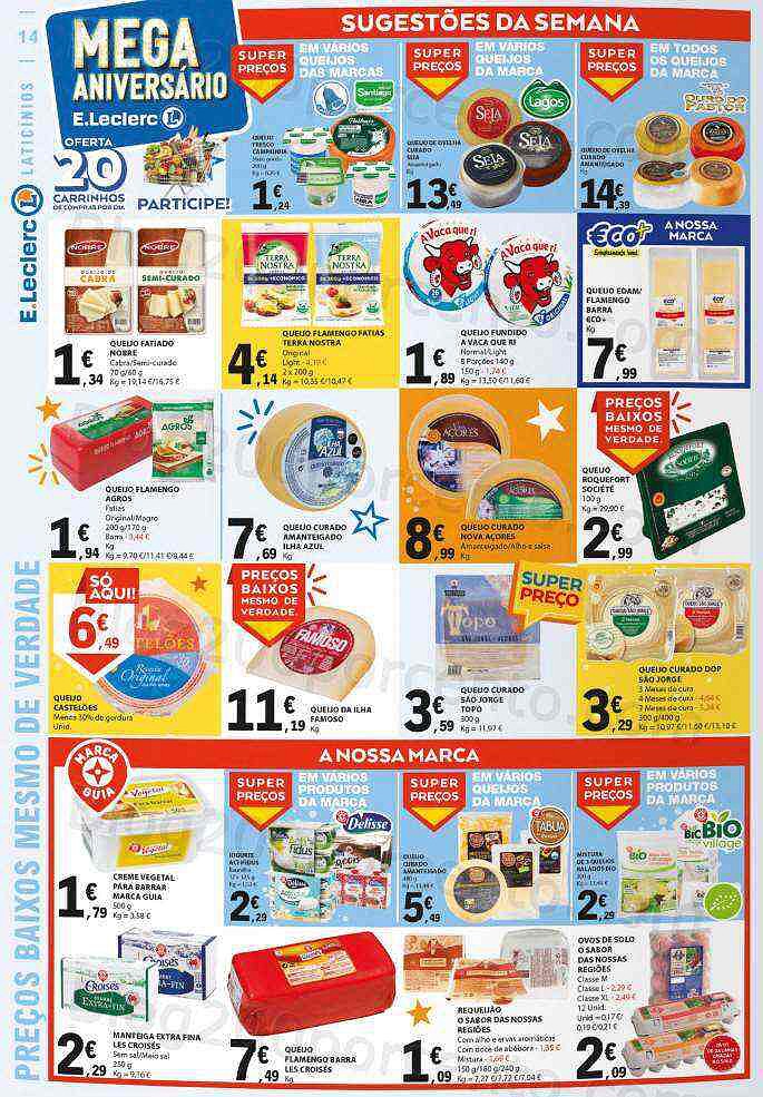 Antevisão Folheto E-LECLERC Aniversário Promoções de 27 outubro a 2 novembro