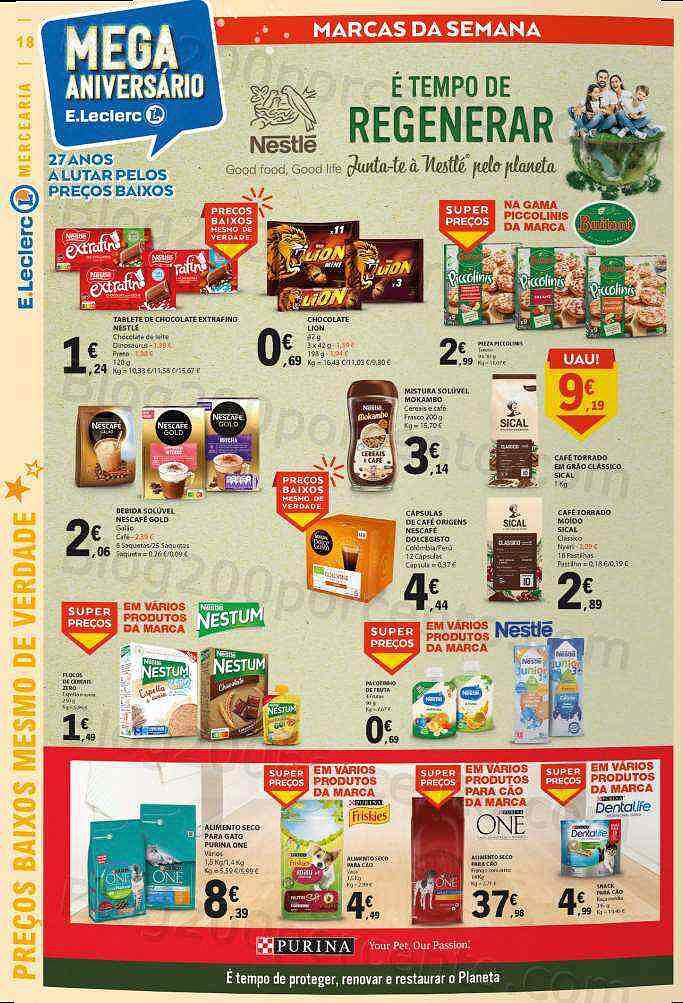 Antevisão Folheto E-LECLERC Aniversário Promoções de 27 outubro a 2 novembro