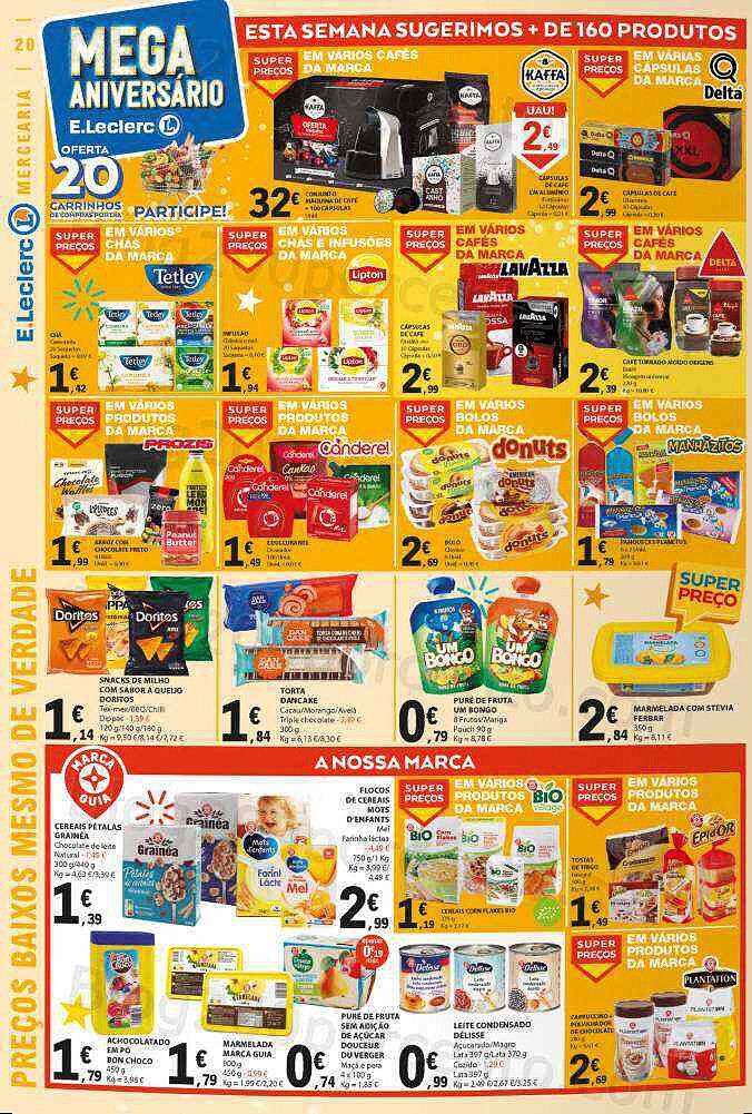 Antevisão Folheto E-LECLERC Aniversário Promoções de 27 outubro a 2 novembro