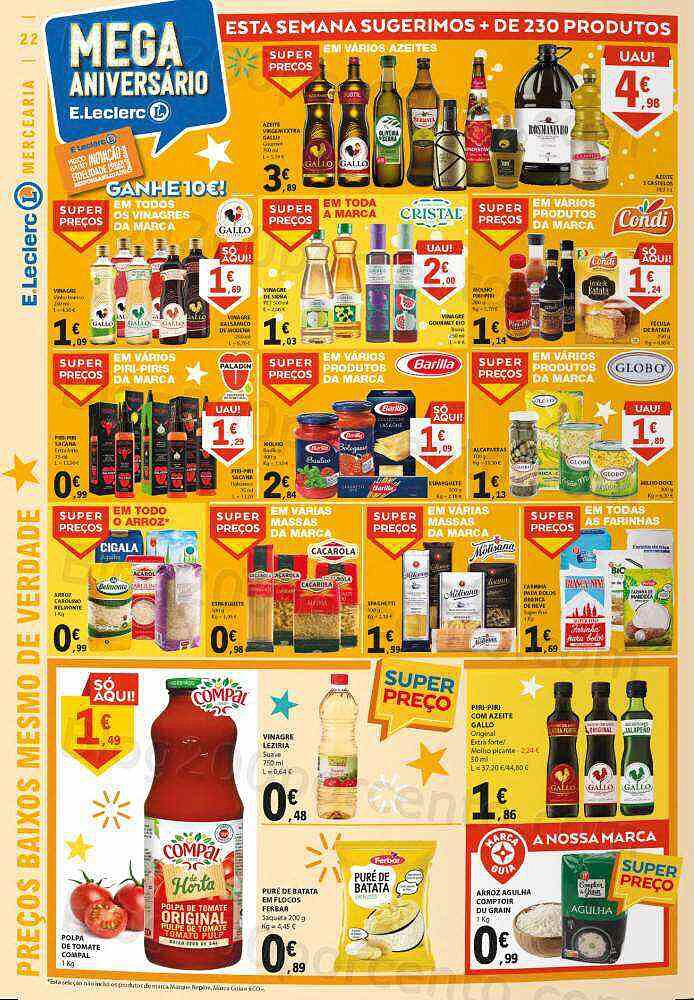 Antevisão Folheto E-LECLERC Aniversário Promoções de 27 outubro a 2 novembro