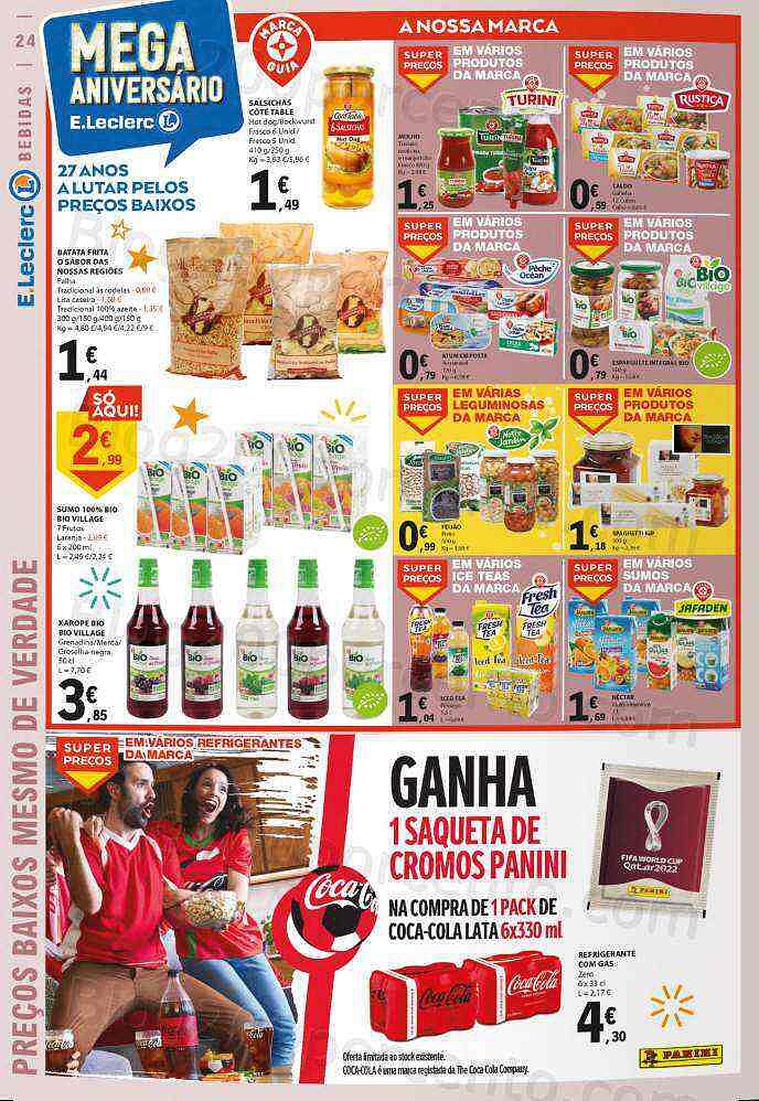 Antevisão Folheto E-LECLERC Aniversário Promoções de 27 outubro a 2 novembro