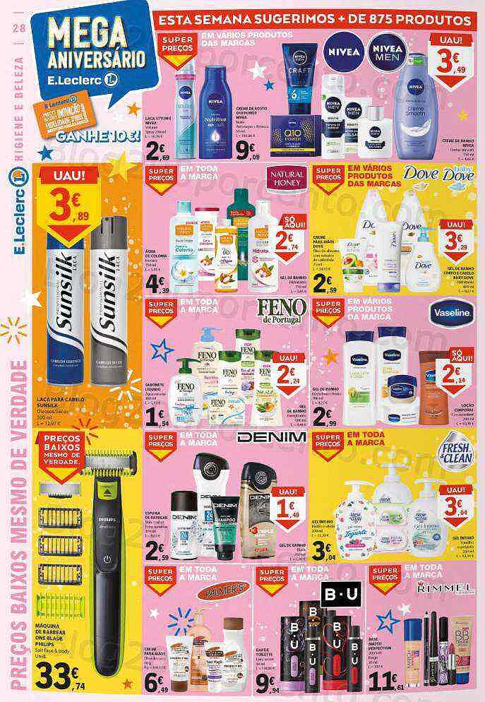 Antevisão Folheto E-LECLERC Aniversário Promoções de 27 outubro a 2 novembro