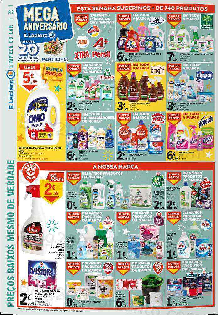 Antevisão Folheto E-LECLERC Aniversário Promoções de 27 outubro a 2 novembro