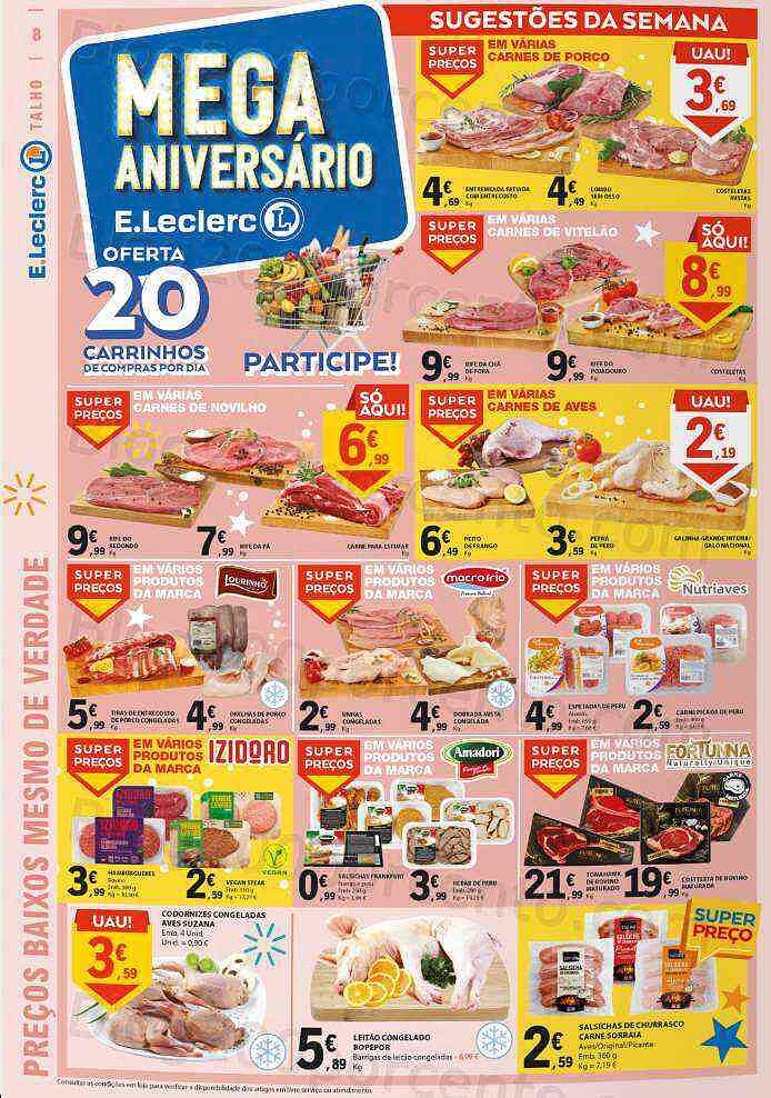 Antevisão Folheto E-LECLERC Aniversário Promoções de 27 outubro a 2 novembro