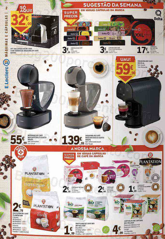 Antevisão Folheto E-LECLERC Especial Bebidas Quentes Promoções de 25 outubro a 6 novembro