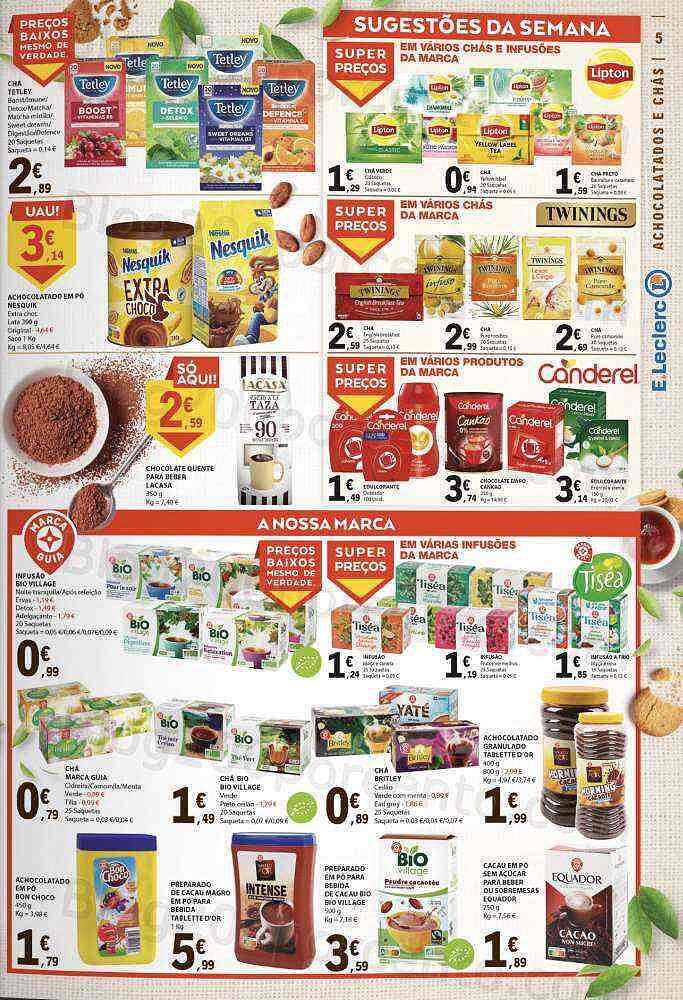 Antevisão Folheto E-LECLERC Especial Bebidas Quentes Promoções de 25 outubro a 6 novembro