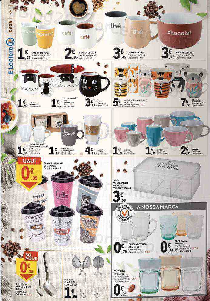 Antevisão Folheto E-LECLERC Especial Bebidas Quentes Promoções de 25 outubro a 6 novembro