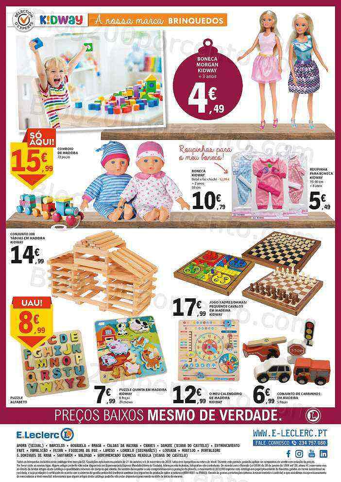 Antevisão Folheto E-LECLERC Brinquedos e Bricolage Promoções de 27 outubro a 9 novembro