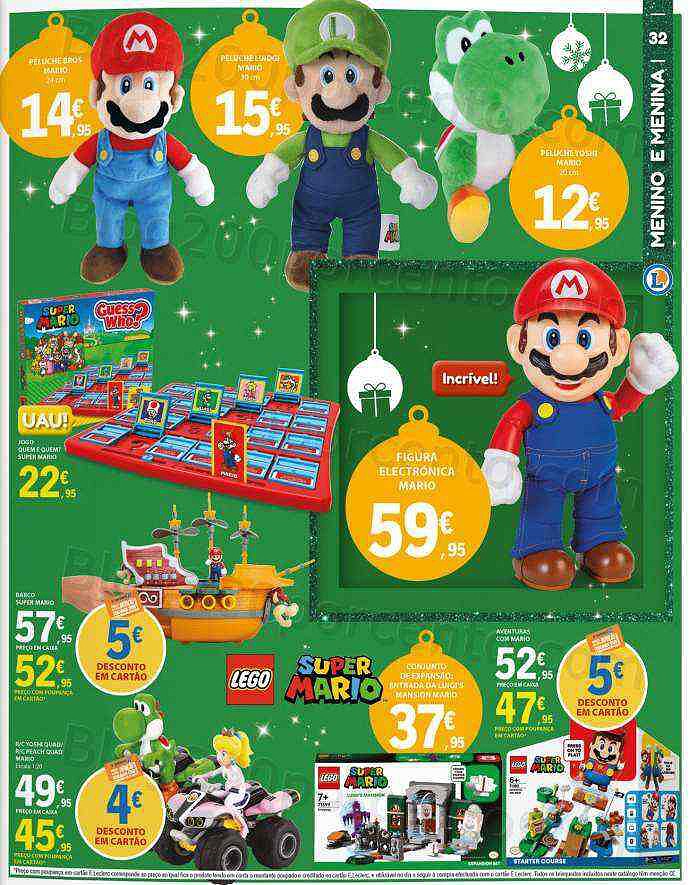 Antevisão Folheto E-LECLERC Brinquedos e Ofertas de Natal Promoções de 8 novembro a 8 dezembro