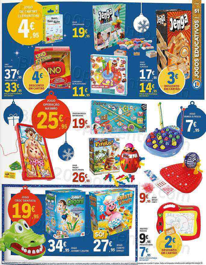 Antevisão Folheto E-LECLERC Brinquedos e Ofertas de Natal Promoções de 8 novembro a 8 dezembro
