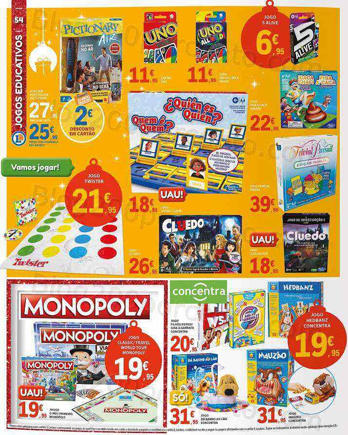 Antevisão Folheto E-LECLERC Brinquedos e Ofertas de Natal Promoções de 8 novembro a 8 dezembro