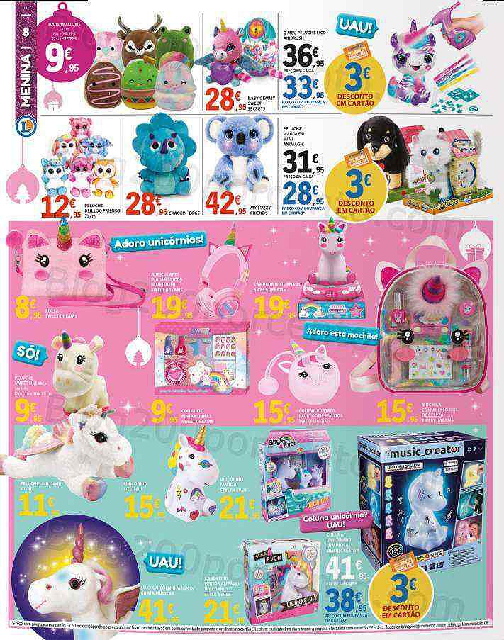 Antevisão Folheto E-LECLERC Brinquedos e Ofertas de Natal Promoções de 8 novembro a 8 dezembro