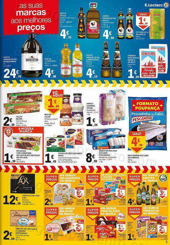 Antevisão Folheto E-LECLERC Promoções Fim de Semana - 28 a 30 outubro