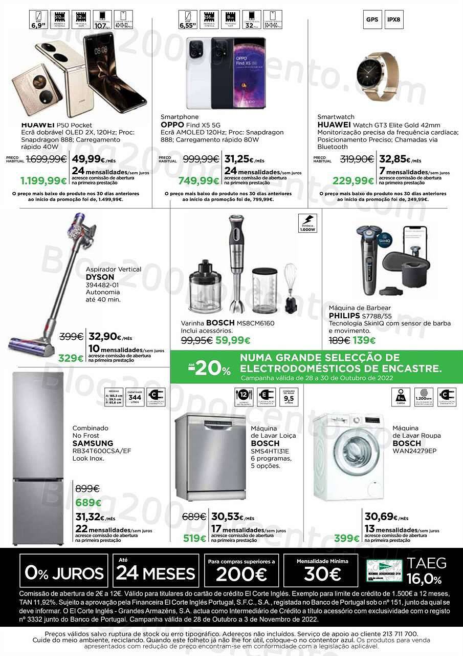 Antevisão Folheto EL CORTE INGLÉS Countdown Black Friday de 28 outubro a 3 novembro