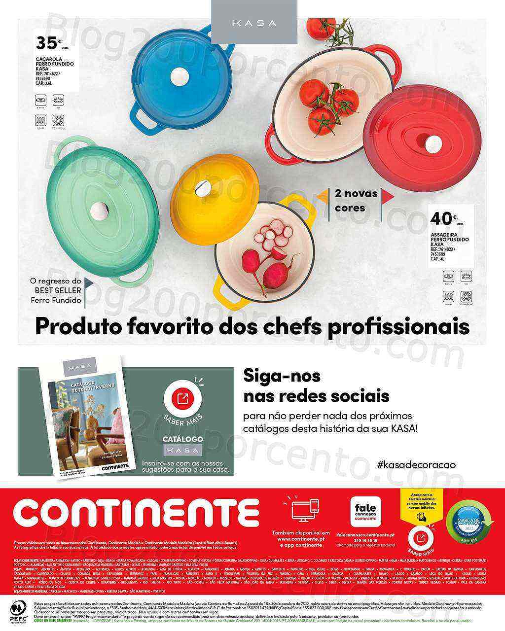 Antevisão Folheto CONTINENTE Casa Outono Promoções de 18 a 30 outubro