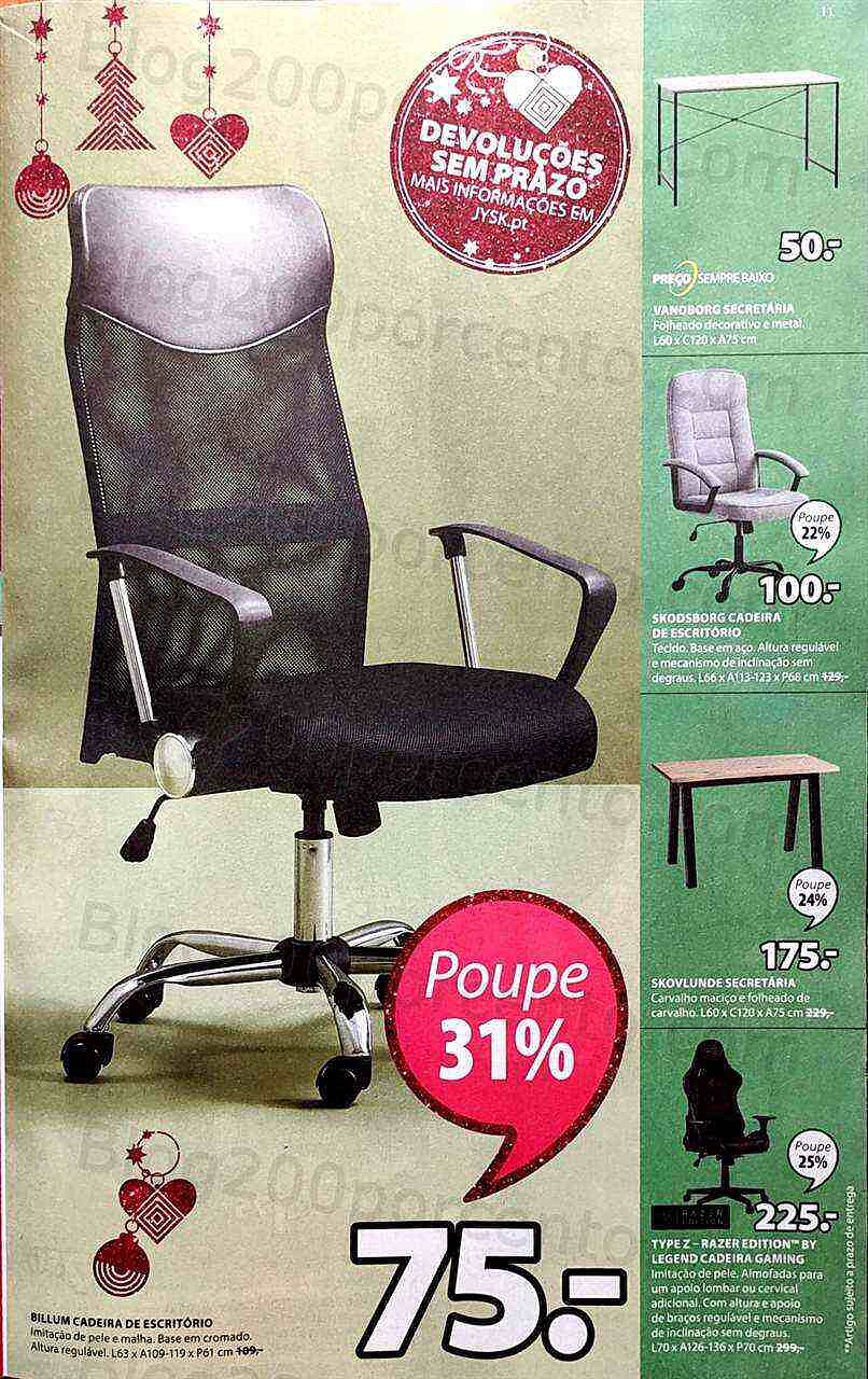 Antevisão Folheto JYSK Natal Promoções de 27 outubro a 9 novembro