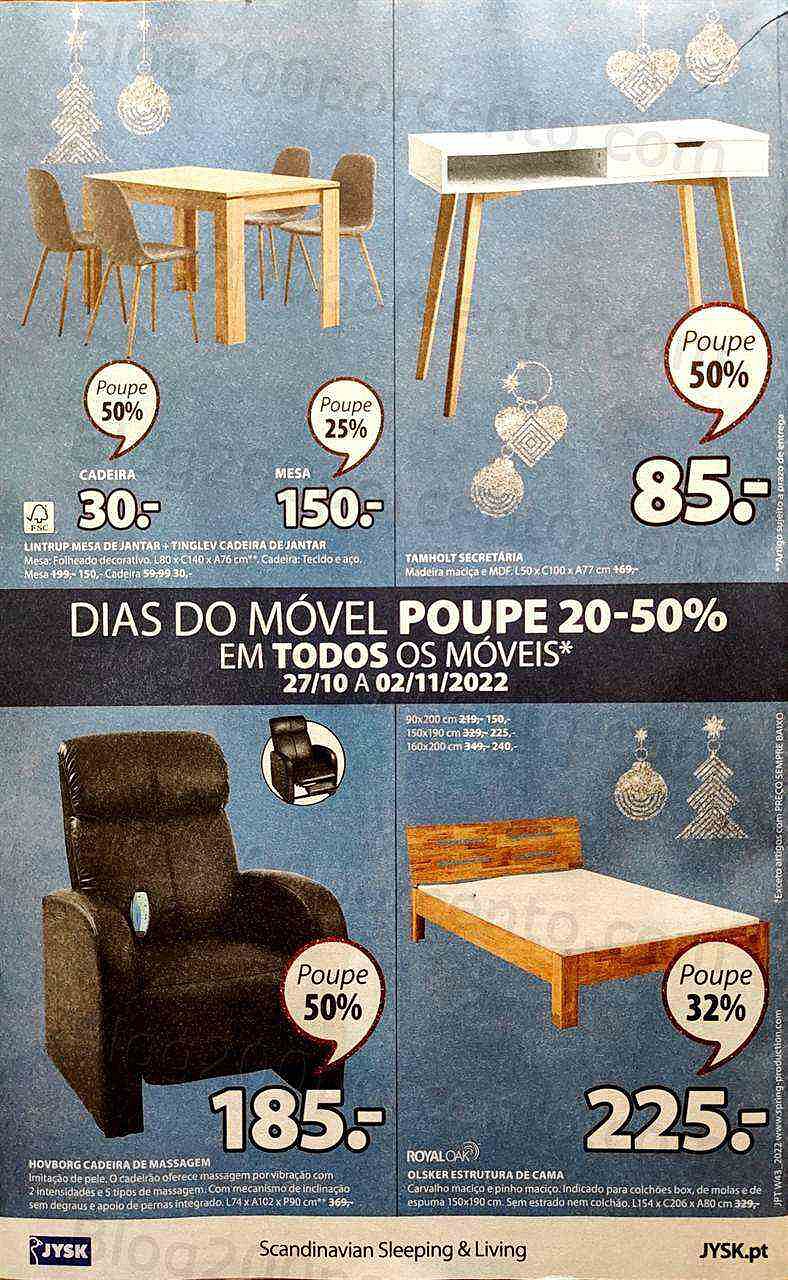 Antevisão Folheto JYSK Natal Promoções de 27 outubro a 9 novembro