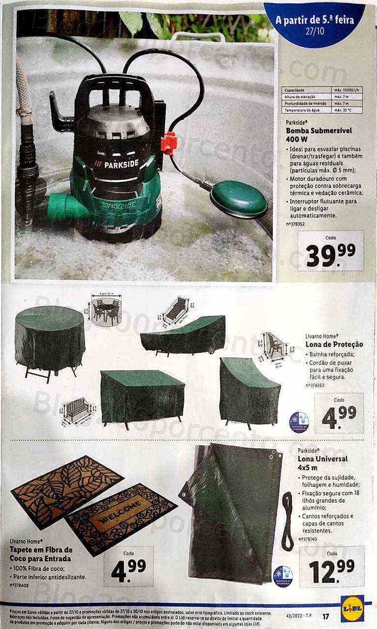 Antevisão Folheto LIDL Bazar Promoções a partir de 27 outubro