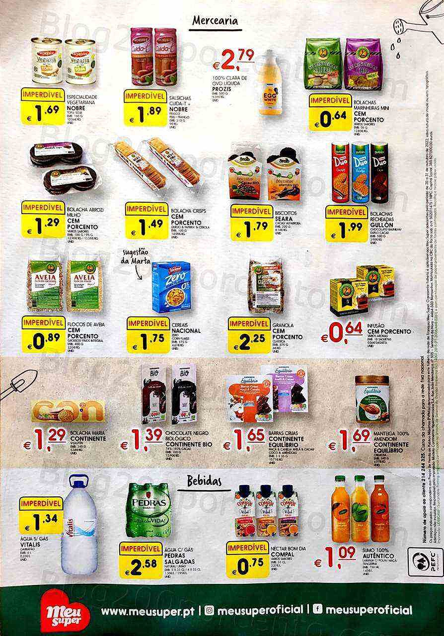 Antevisão Folheto MEU SUPER Promoções de 20 a 31 outubro