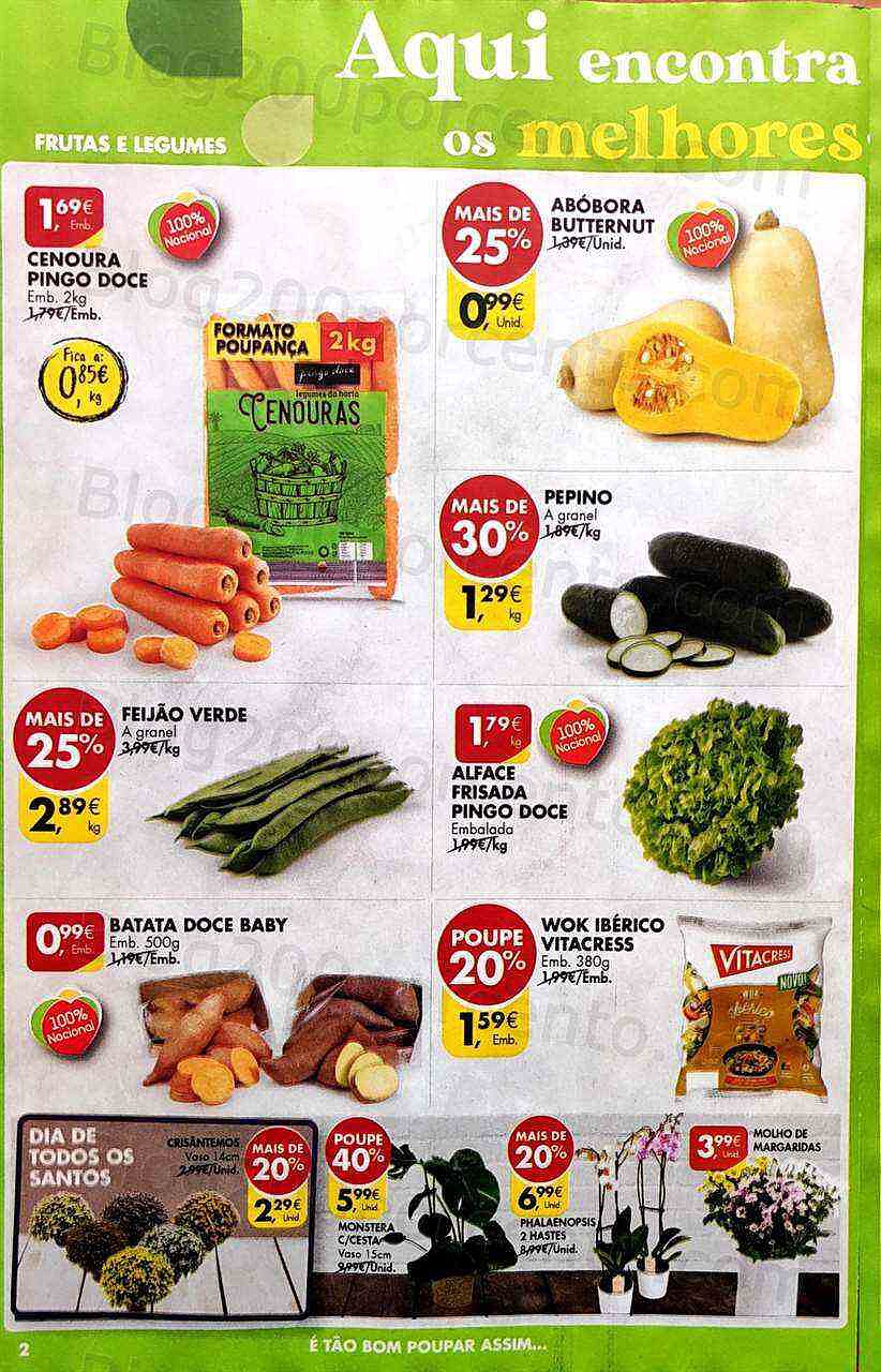 Antevisão Folheto PINGO DOCE Promoções de 1 a 7 novembro