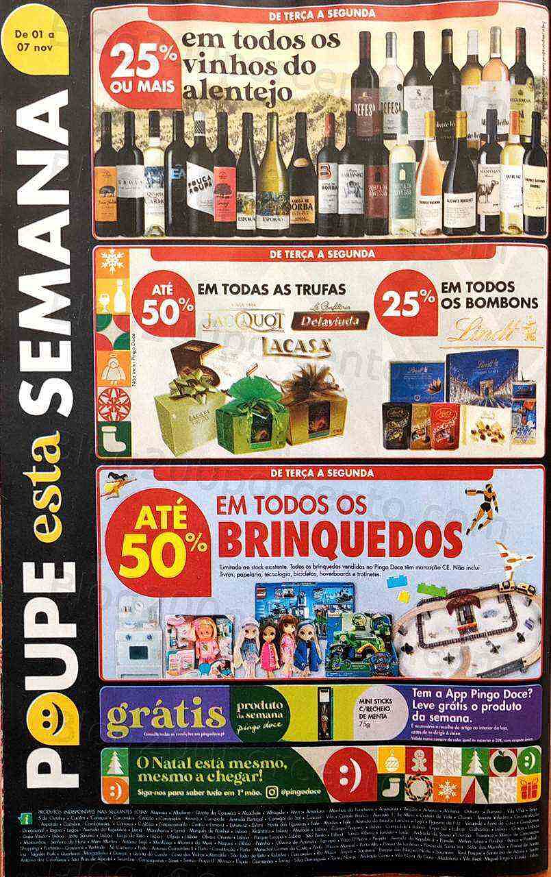 Antevisão Folheto PINGO DOCE Promoções de 1 a 7 novembro