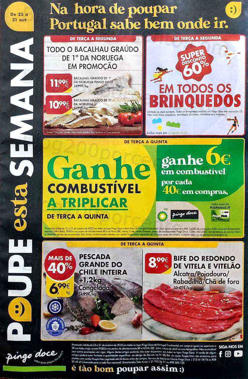 Antevisão Folheto PINGO DOCE Promoções de 25 a 31 outubro