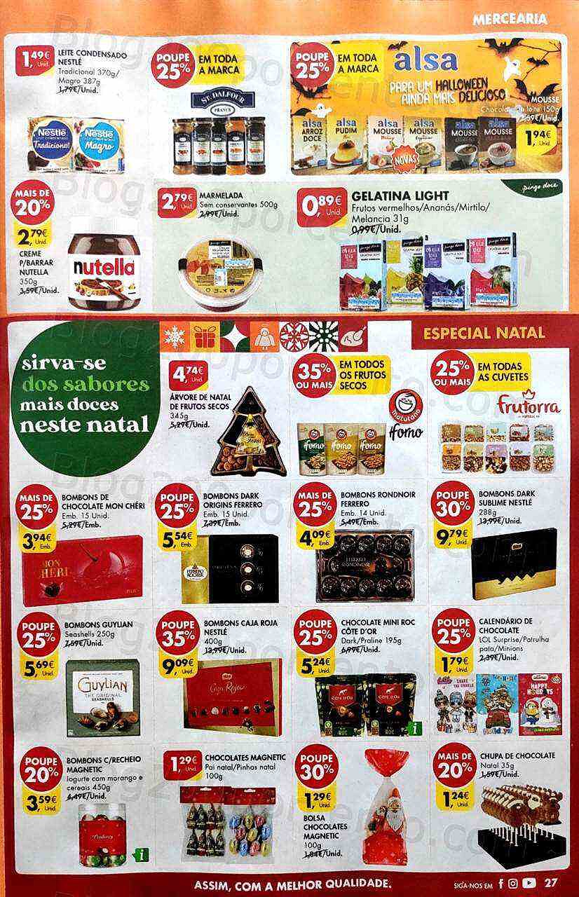 Antevisão Folheto PINGO DOCE Promoções de 25 a 31 outubro