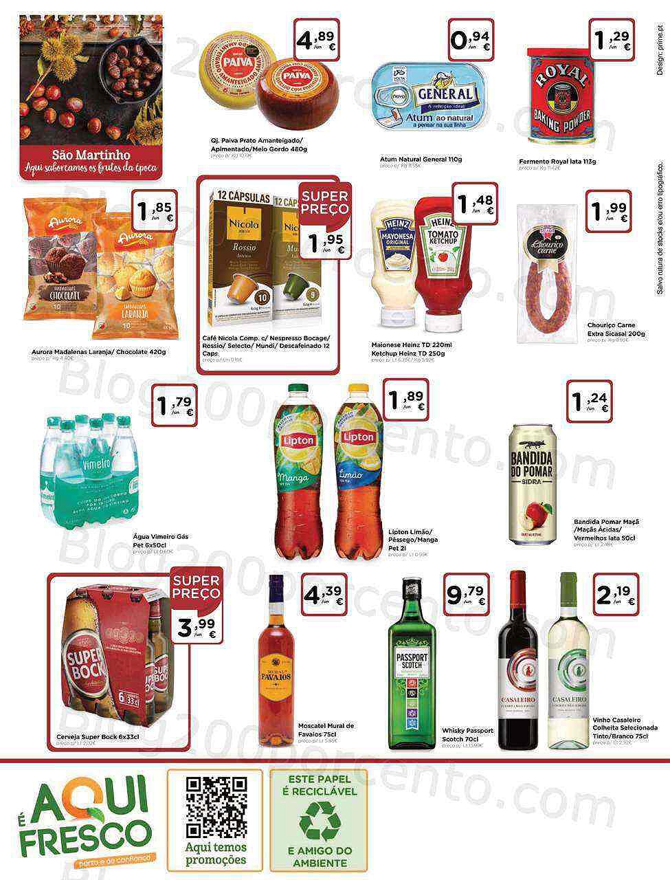 Antevisão Folheto AQUI É FRESCO Promoções de 26 outubro a 6 novembro