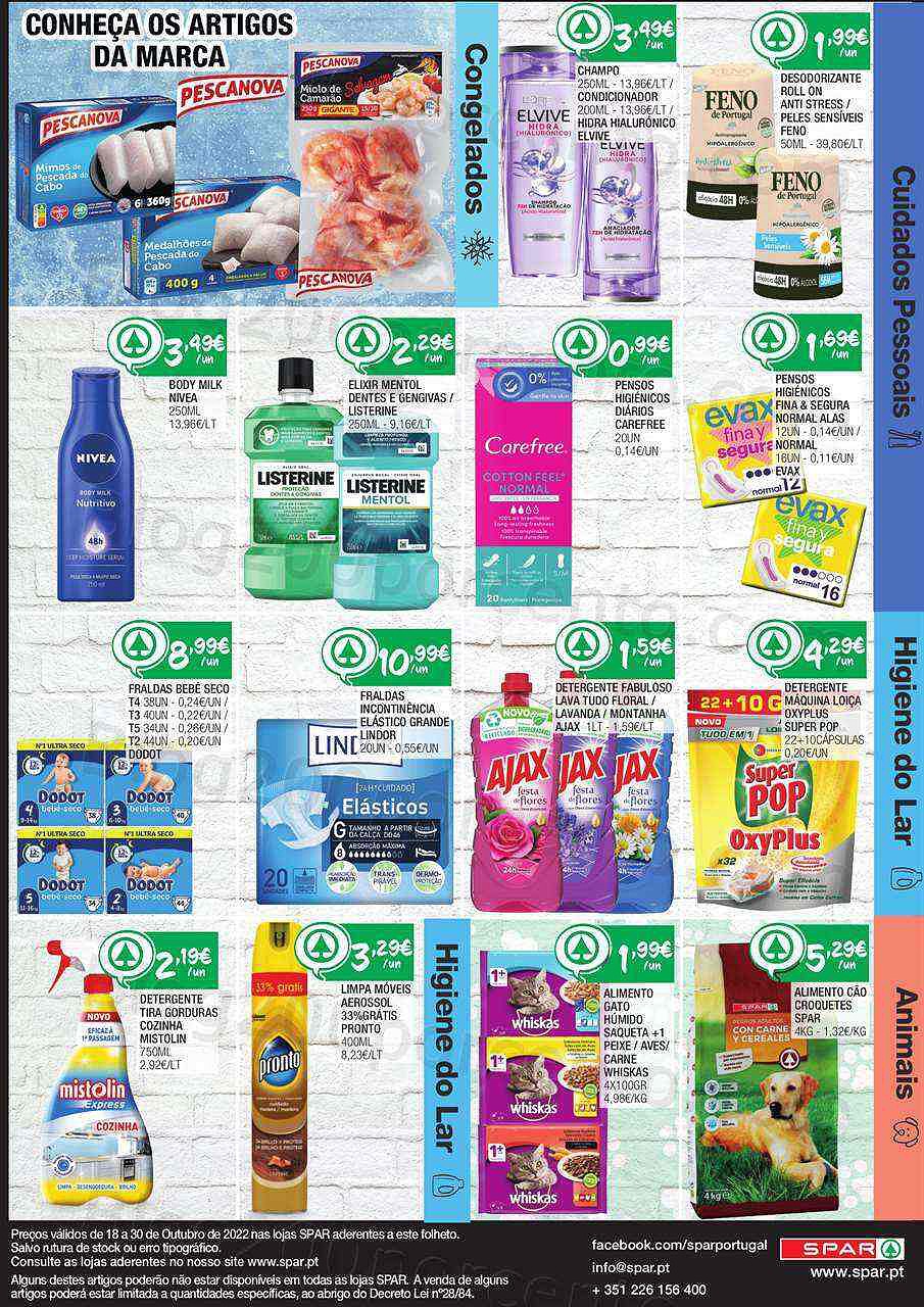 Antevisão Folheto SPAR Promoções de 18 a 30 outubro