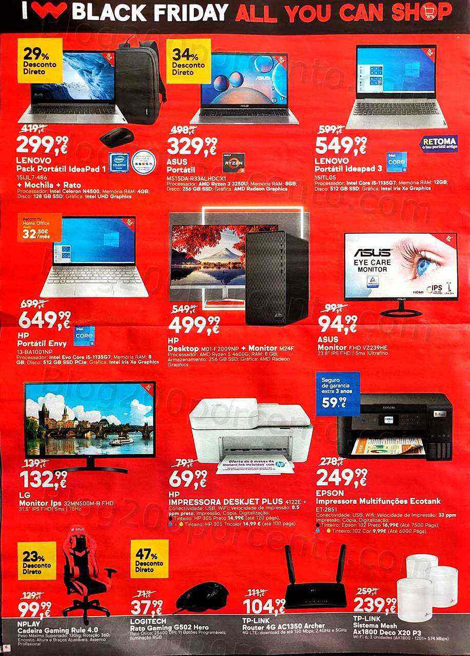 Antevisão Folheto WORTEN Black Friday Promoções de 2 a 7 novembro