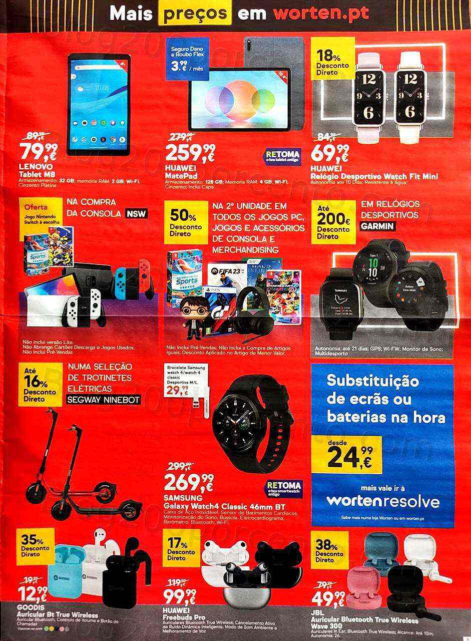 Antevisão Folheto WORTEN Black Friday Promoções de 2 a 7 novembro