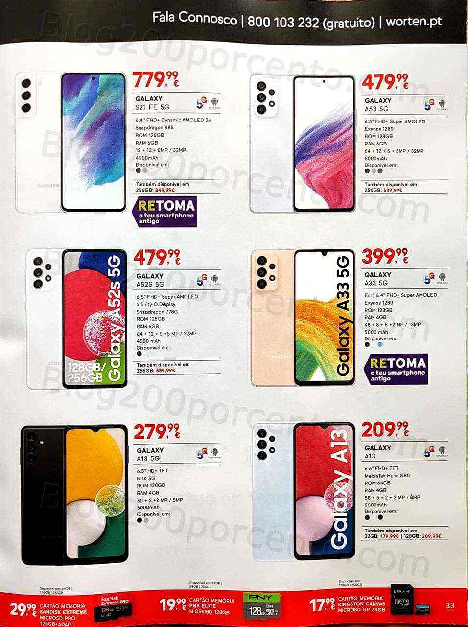 Antevisão Folheto WORTEN Mobile Black Friday Promoções de 1 a 30 novembro