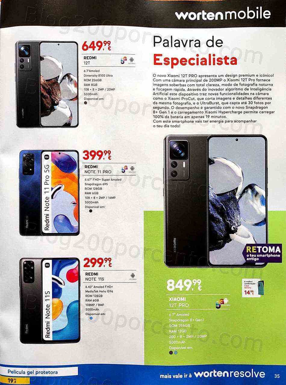 Antevisão Folheto WORTEN Mobile Black Friday Promoções de 1 a 30 novembro