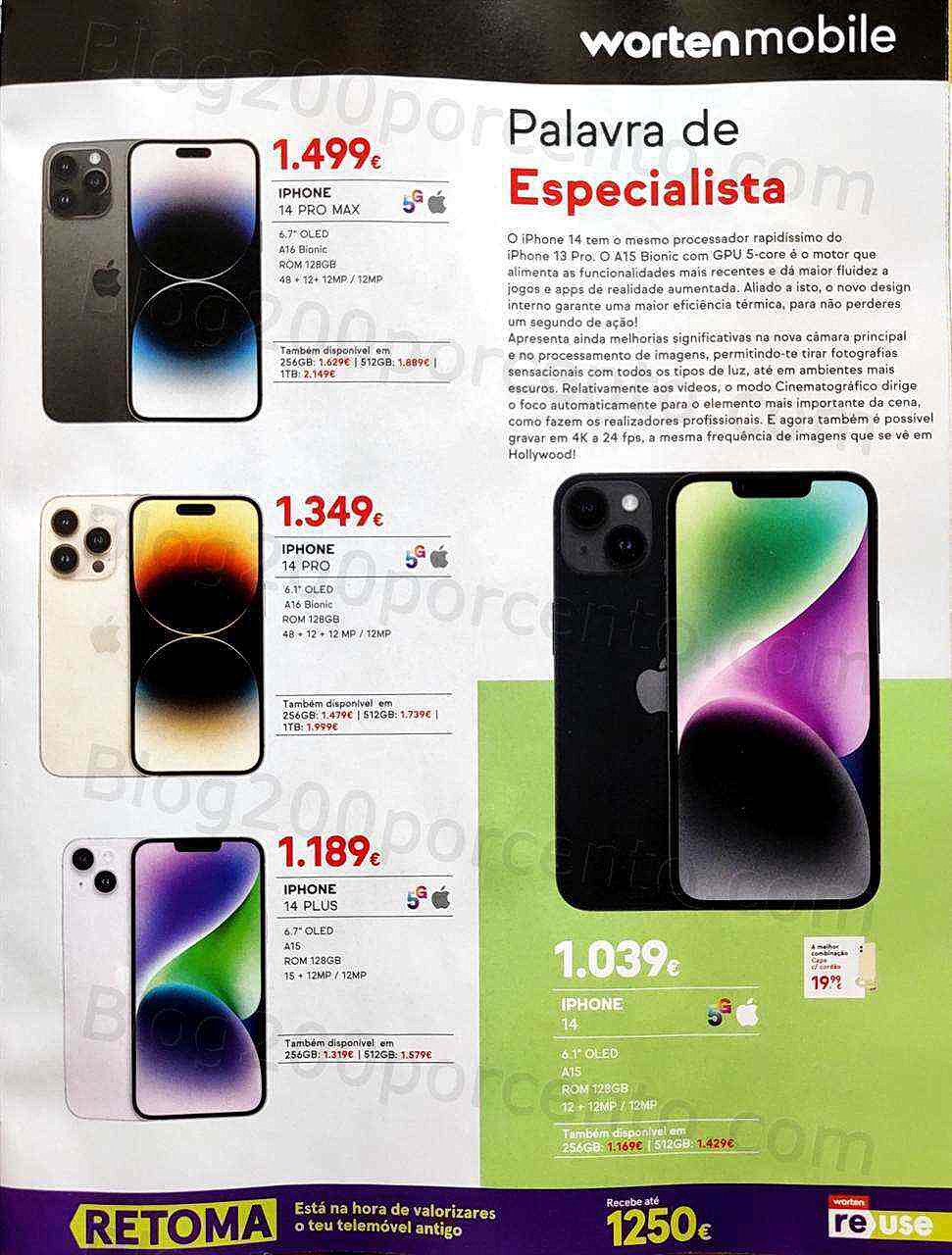 Antevisão Folheto WORTEN Mobile Black Friday Promoções de 1 a 30 novembro