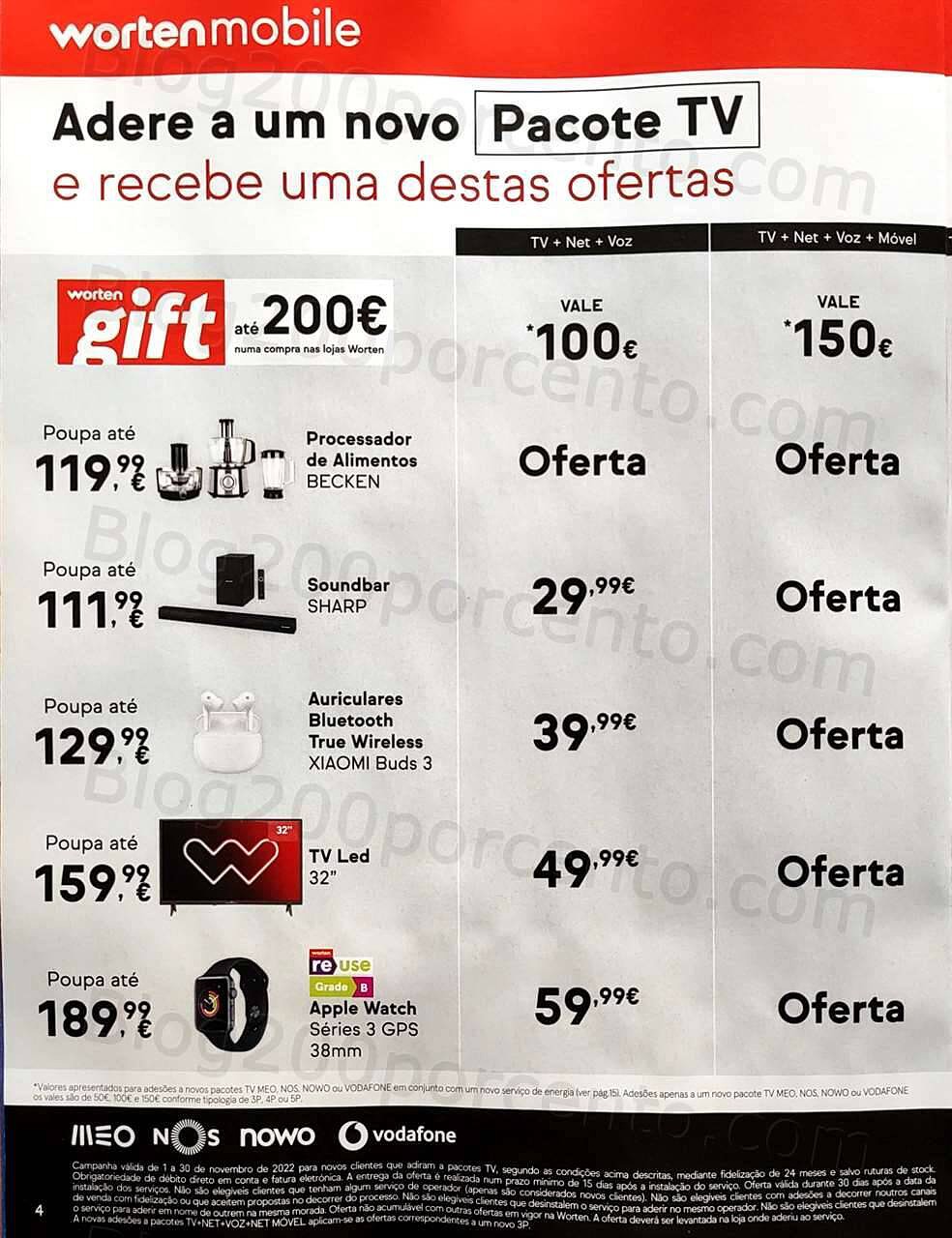 Antevisão Folheto WORTEN Mobile Black Friday Promoções de 1 a 30 novembro