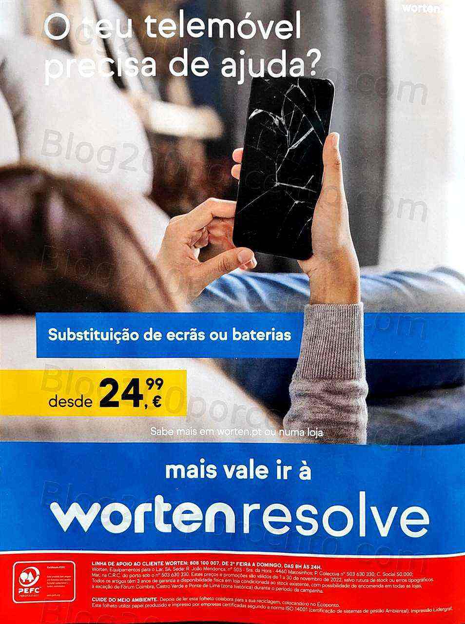 Antevisão Folheto WORTEN Mobile Black Friday Promoções de 1 a 30 novembro