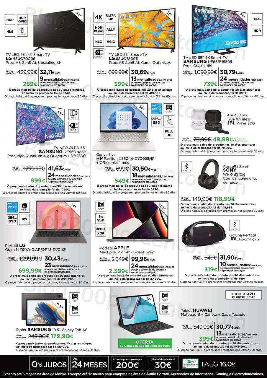 Antevisão Folheto EL CORTE INGLÉS Promoções de 10 a 17 novembro