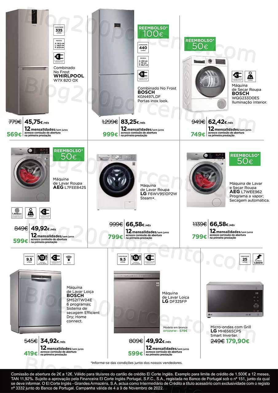 Antevisão Folheto EL CORTE INGLÉS CountDown Black Friday Promoções de 4 a 9 novembro