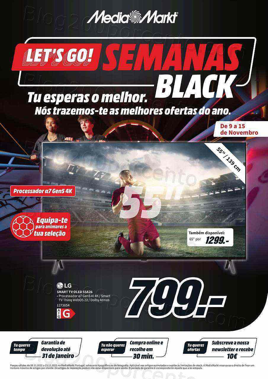 Antevisão Folheto MEDIA MARKT Black Friday Promoções de 9 a 15 novembro