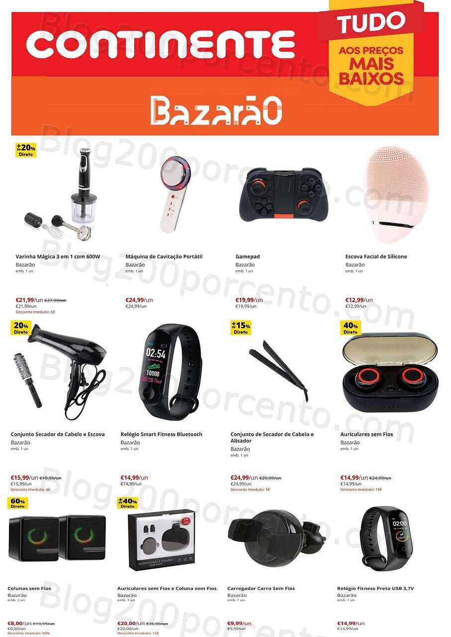 Antevisão Folheto CONTINENTE Bazarão Promoções de 8 a 14 novembro
