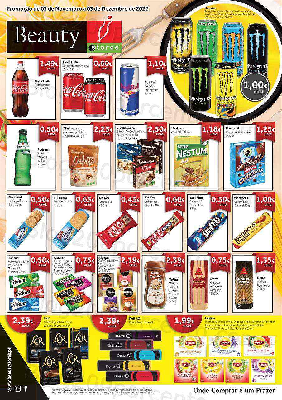Antevisão Folheto BEAUTY STORES Alimentar Promoções até 3 dezembro