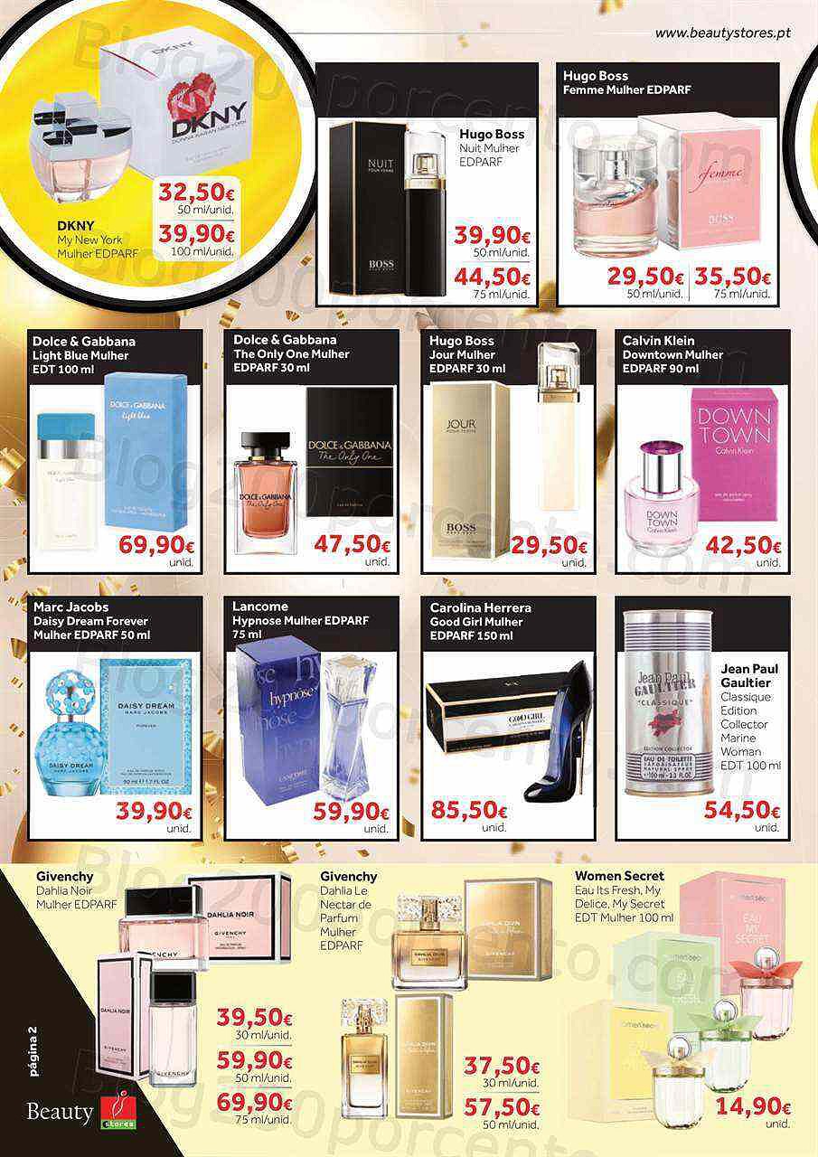 Antevisão Folheto BEAUTY STORES Alta Perfumaria Promoções até 3 dezembro