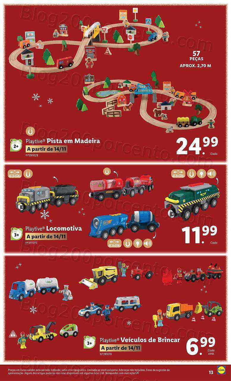Antevisão Folheto LIDL Brinquedos Natal Promoções a partir de 7 novembro